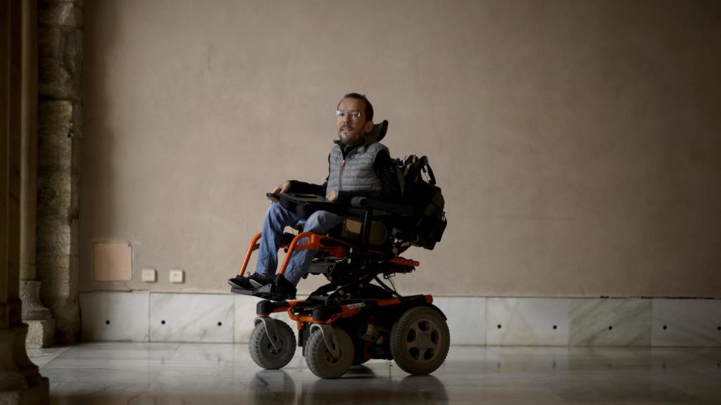 Pablo Echenique en una entrevista con este diario.