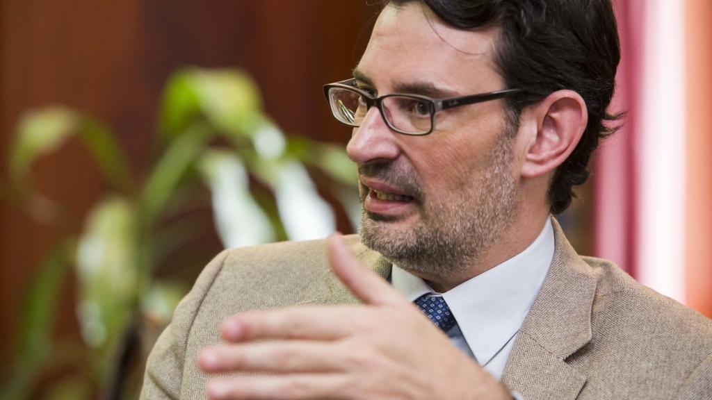 Oscar Marín, durante la entrevista