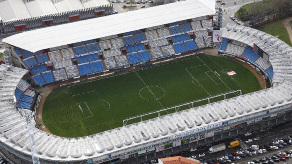 Plano aéreo del estadio de Balaídos