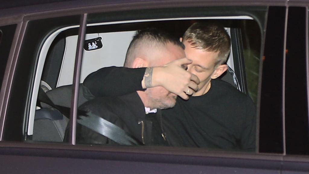 David Delfín, desolado en el funeral de Bimba Bosé