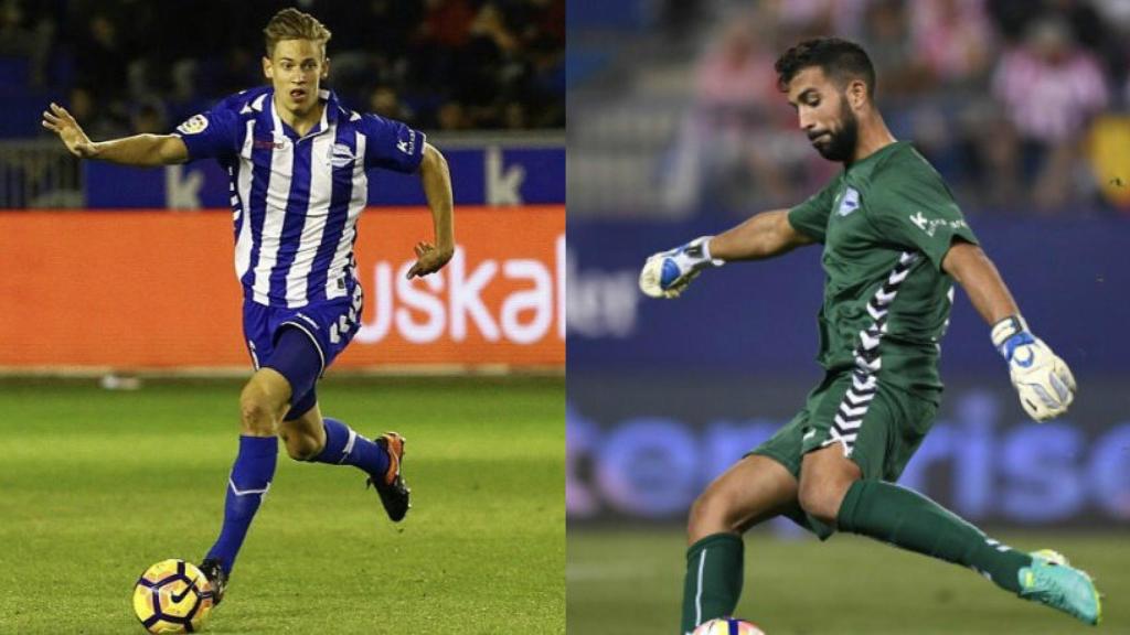 Llorente y Pacheco, con el Alavés