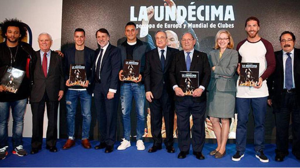 Florentino Pérez preside el acto de presentación del libro 'La Undécima'