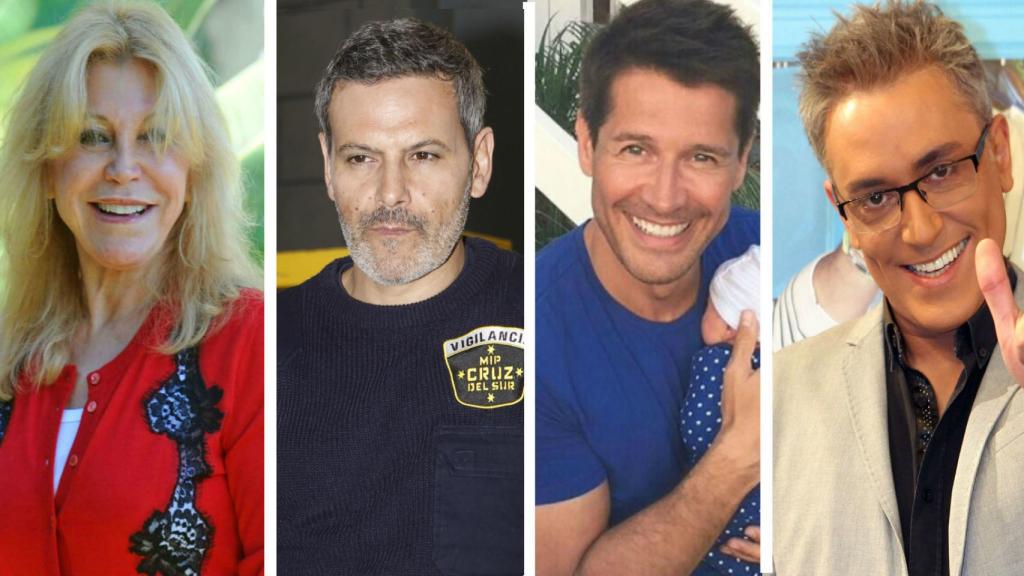 La baronesa Thyssen, Roberto Enríquez, Jaime Cantizano y Kiko Hernández.