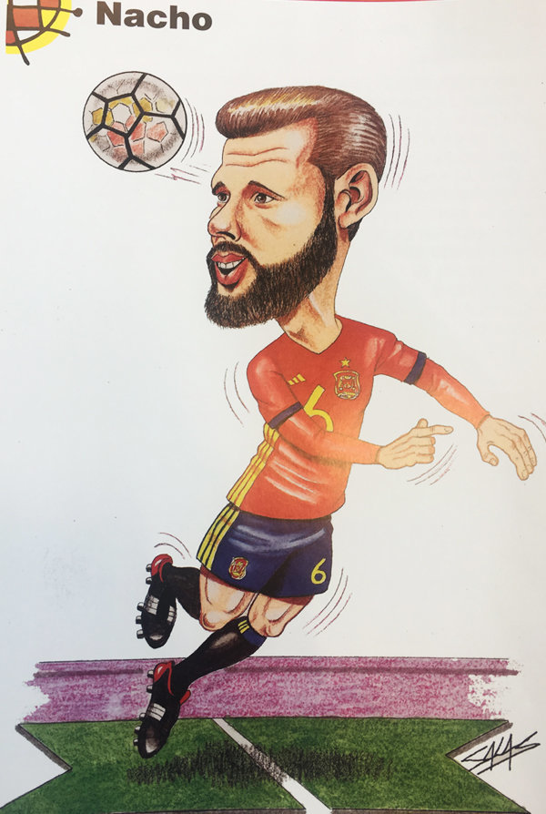Los madridistas caricaturizados por la RFEF