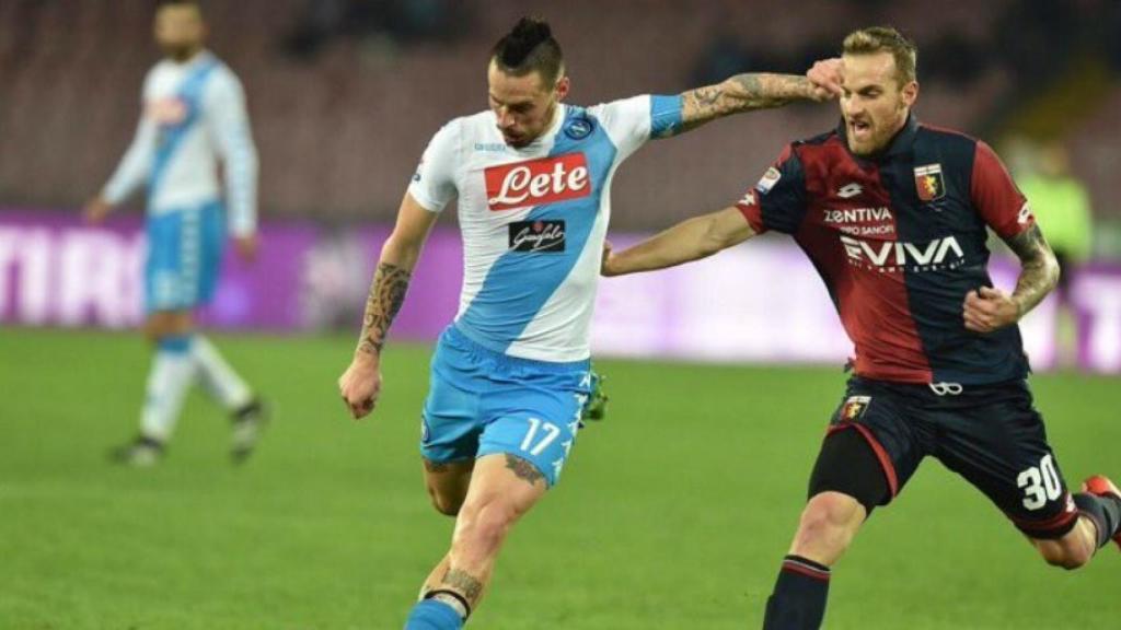 El Nápoles venció al Génova. Foto Twitter