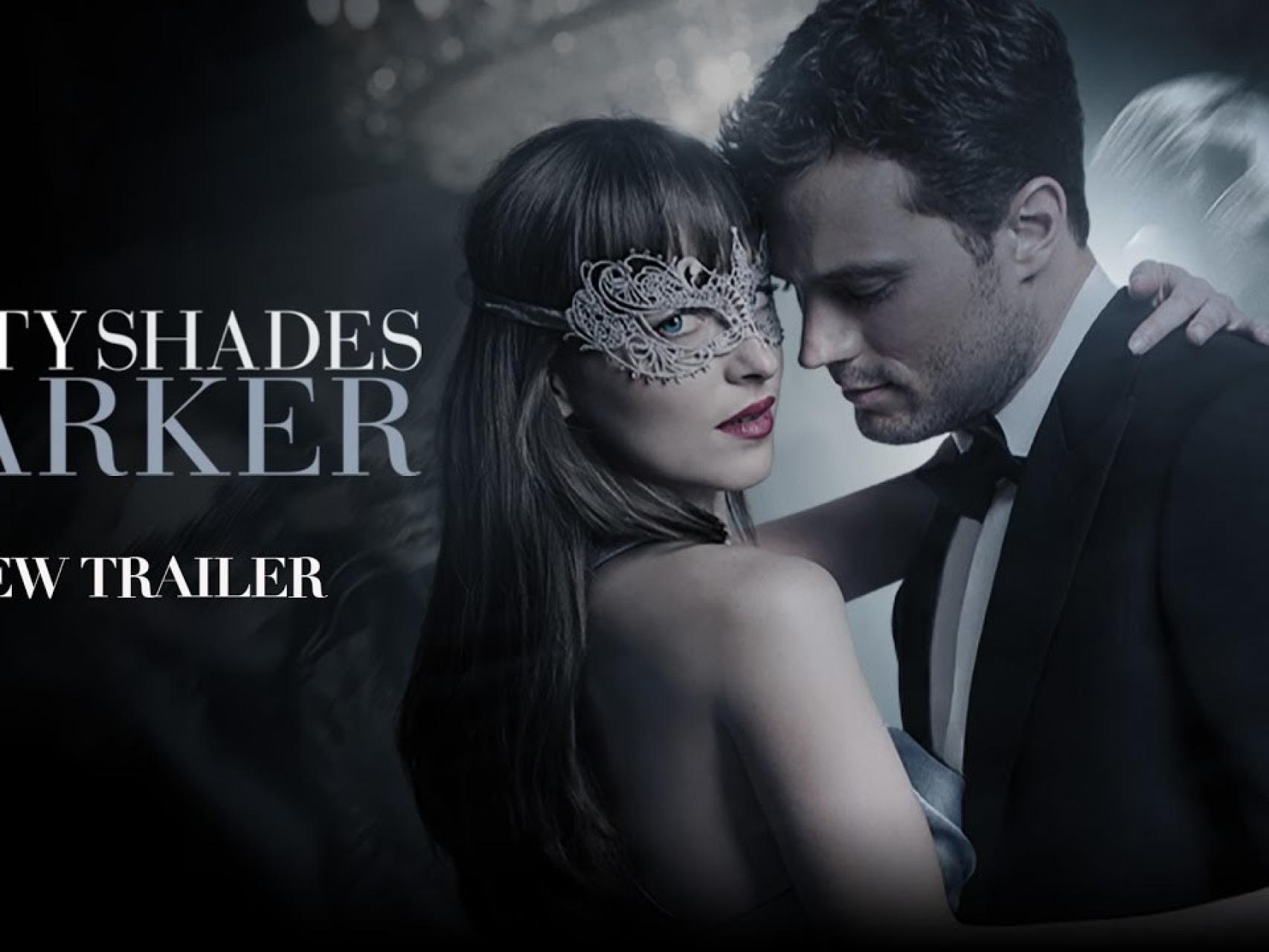 Dakota Johnson y Jamie Dornan en 50 sombras más oscuras.