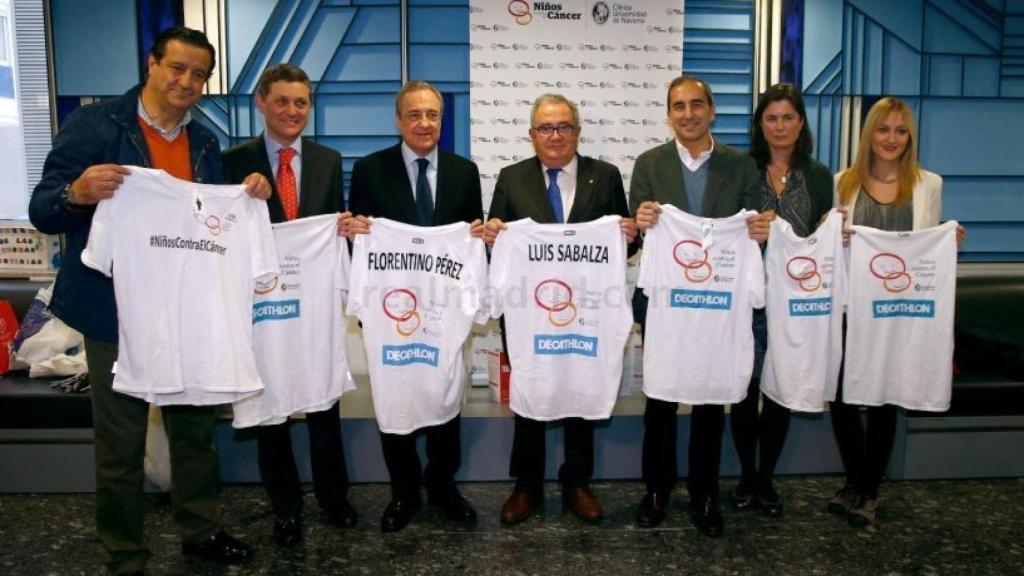 Florentino Pérez en la Clínica Universidad de Navarra