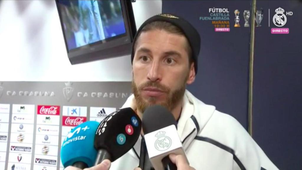 Ramos, en zona mixta tras el encuentro ante Osasuna