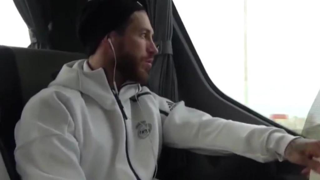 Sergio Ramos de camino a El Sadar
