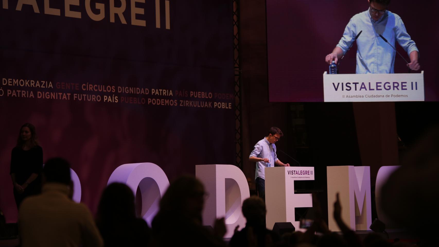 Errejón, el pasado sábado en Vistalegre.