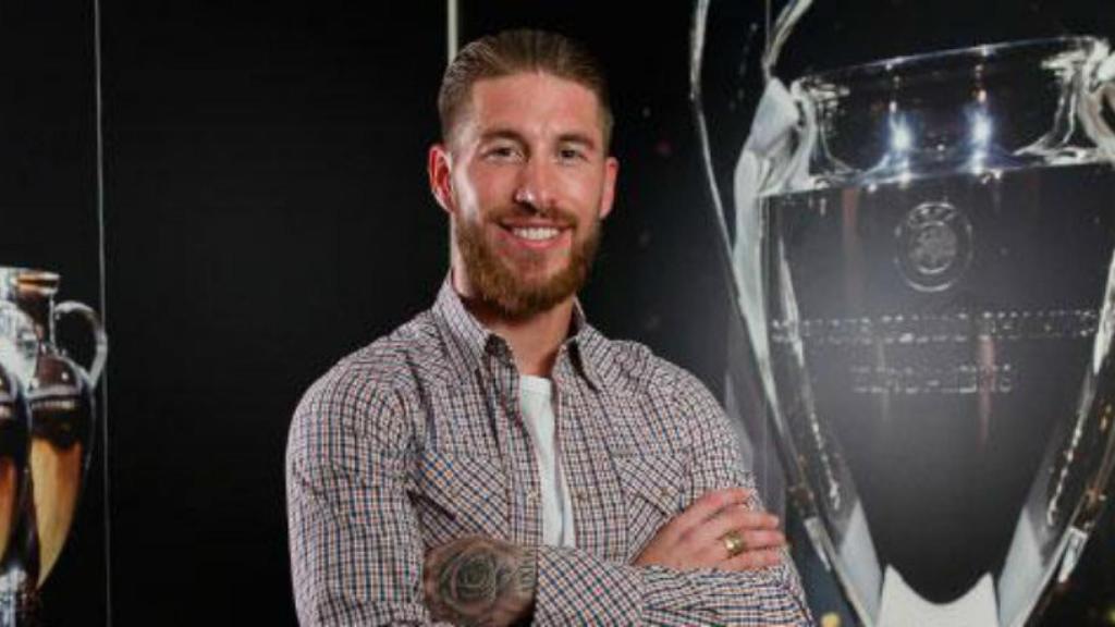 Ramos posa con las Champions