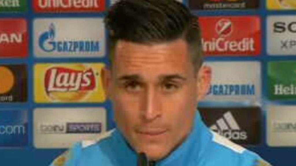 Callejón, en rueda de prensa   Foto: Twitter (@chirichampions)