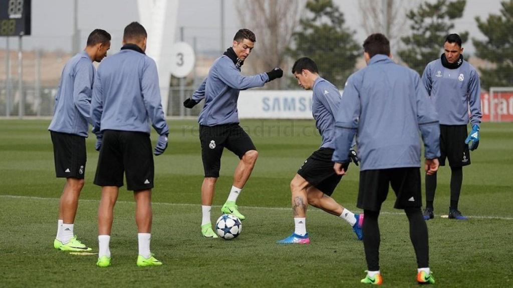 Entrenamiento del Real Madrid