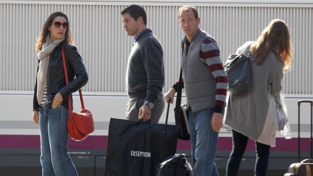 Bruno gómez Acebo y Luis Alfonso de Borbón con sus respectivas parejas. A los primos les unía una gran amistad