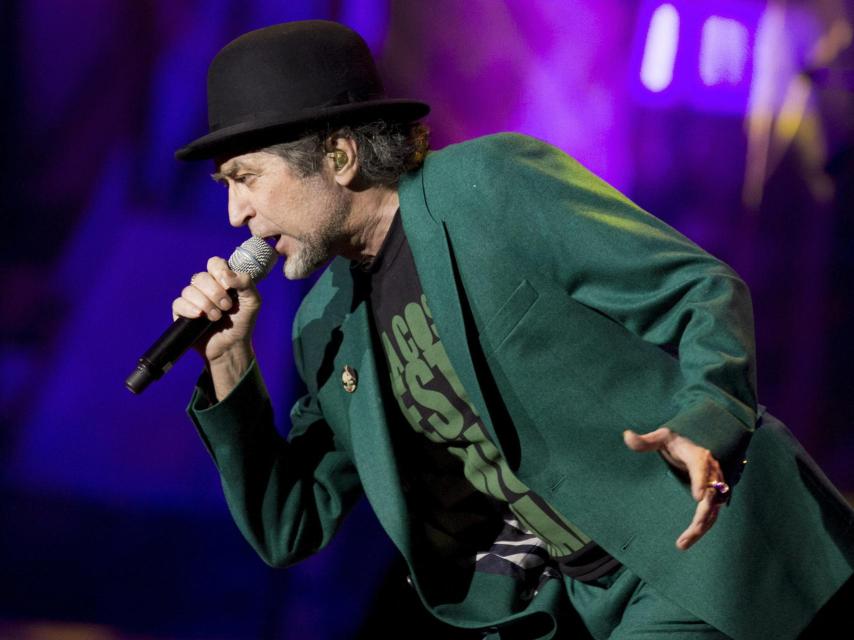 Joaquín Sabina en uno de sus conciertos en México.