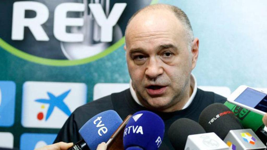 Laso atiende a los medios antes del partido de Copa ante Andorra