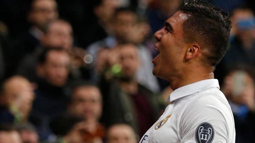 casemiro celebrando su gol