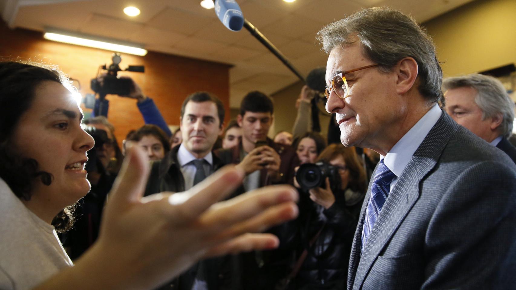 Artur Mas, en la facultad de Derecho de la UAM.