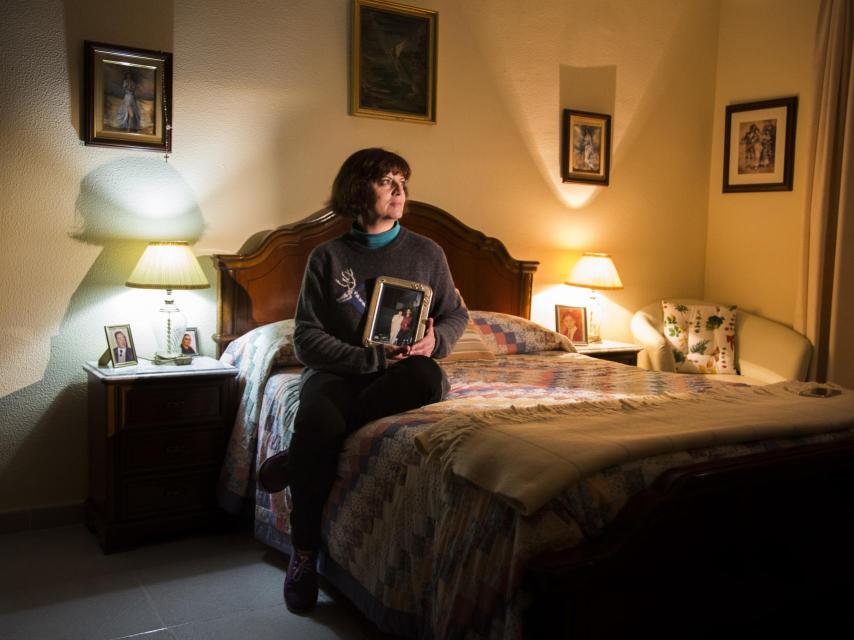 Paca Menacho, viuda de Miguel Ángel Reyes.