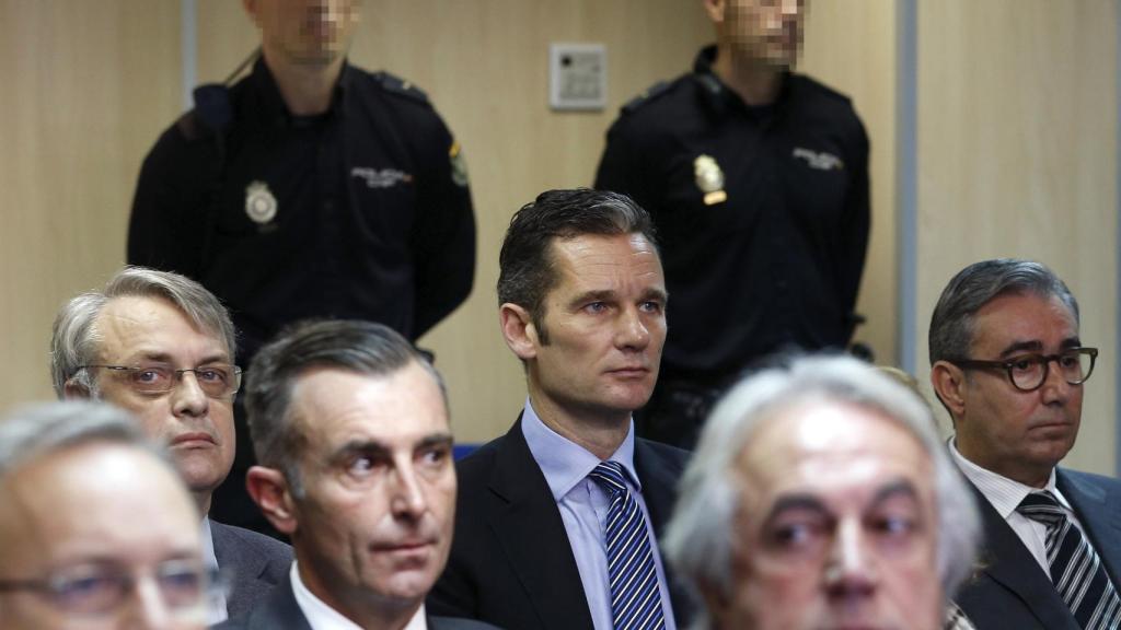 Iñaki Urdangarin y Diego Torres durante el juicio del Caso Nóos