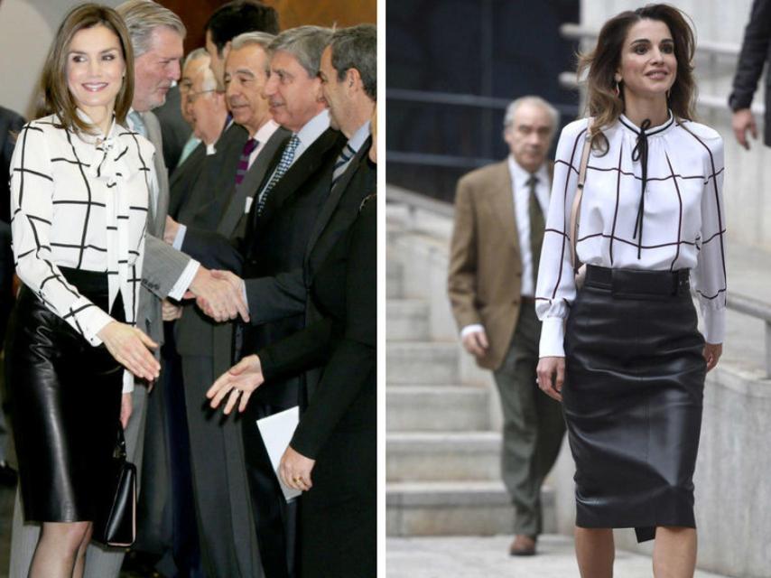La reina vestida exactamente igual que Rania de Jordania