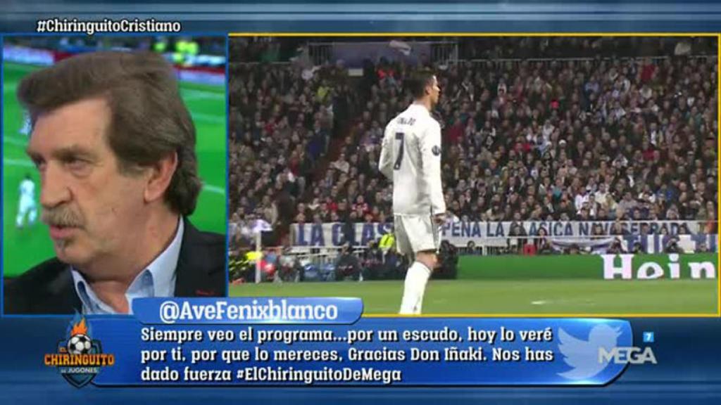 Iñaki Cano en El Chiringuito. Foto: Twitter (@elchiringuitotv)