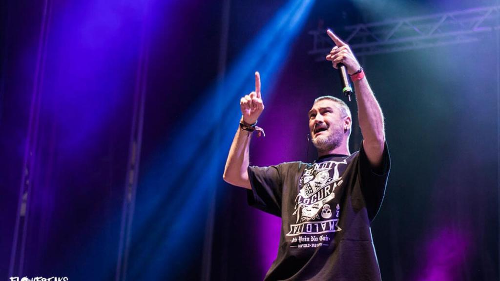 Kase O. en un concierto en Barcelona.