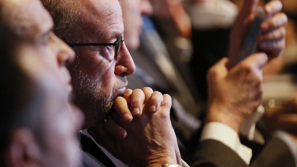 Emilio Saracho, nuevo presidente del Banco Popular, durante la junta de accionistas del pasado 20 de febrero.