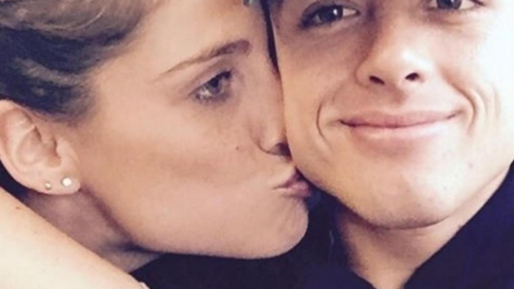 La periodista y el futbolista en una de las muchas muestras de cariño que se procesaban en las redes sociales