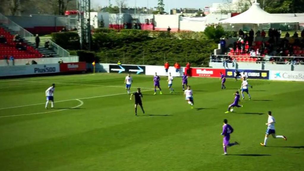 Valverde marcó un golazo para dar la victoria al Castilla ante el Rayo Majadahonda