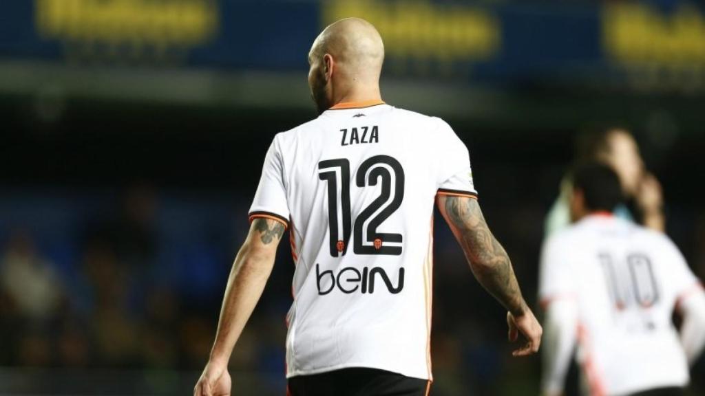 Zaza en uno de sus partidos con el Valencia. Foto valenciacf.com