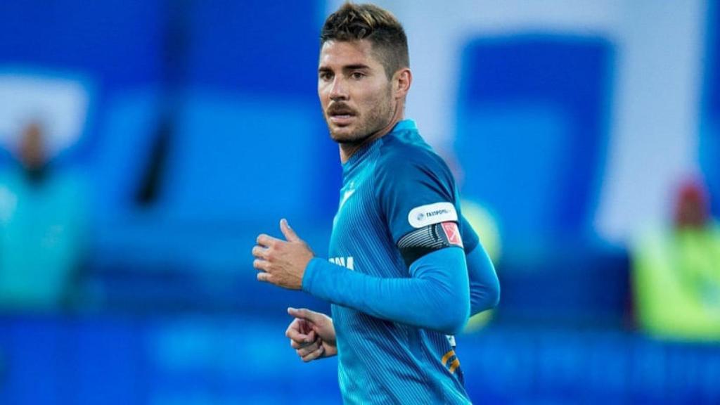 Javi García, con el Zenit