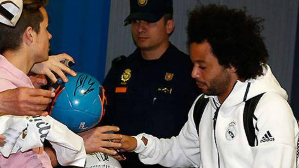 Marcelo, a su llegada a Valencia