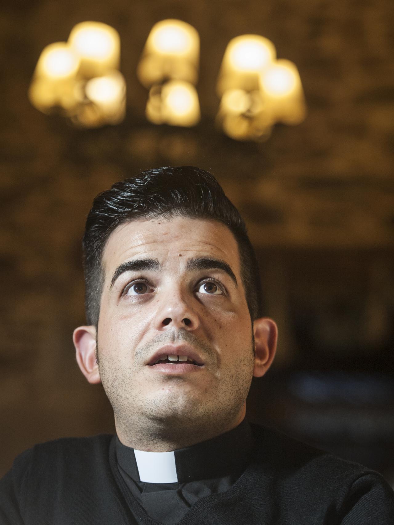 El cura de Lalín durante la conversación con EL ESPAÑOL.