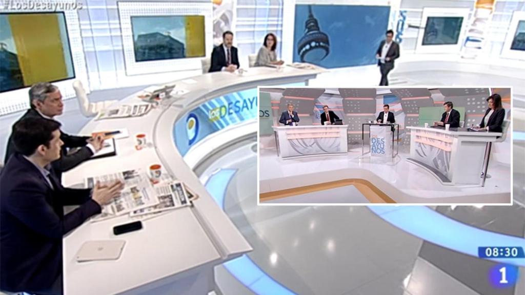 Segundo cambio de plató de ‘Los desayunos’ en cinco meses para mejorar sus malos datos