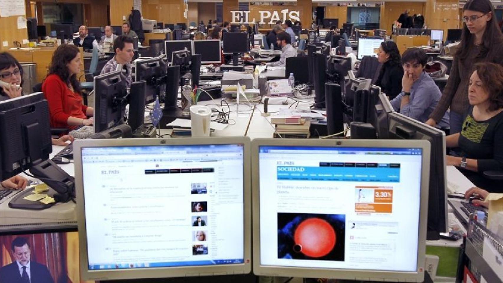 Redacción del diario 'El País' en una imagen de archivo