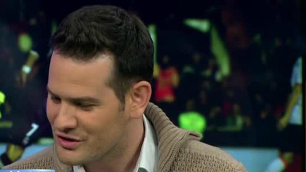 Quim Domènech, en El Chiringuito   Foto: Twitter (@elchiringuitotv)