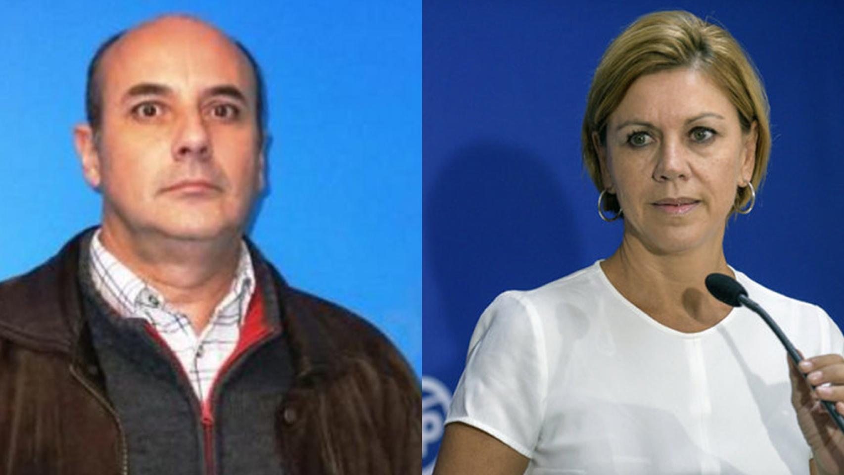 Tomás Medina y María Dolores de Cospedal.