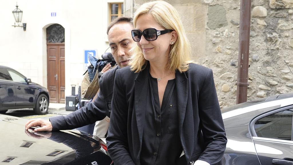 La infanta Cristina llega a casa, en una imagen de archivo