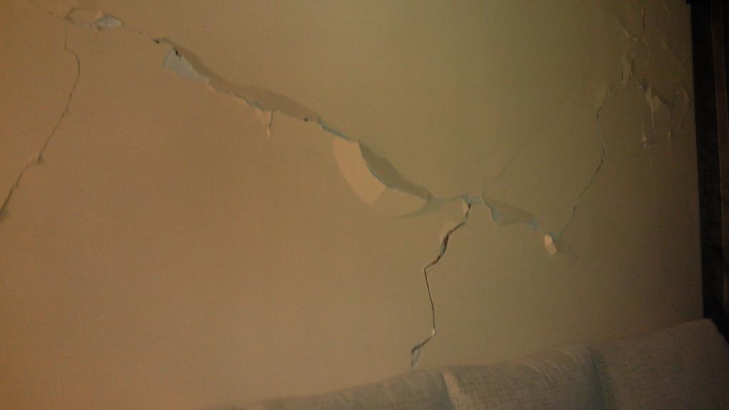 Imagen de una de las viviendas afectadas en San Fernando de Henares.