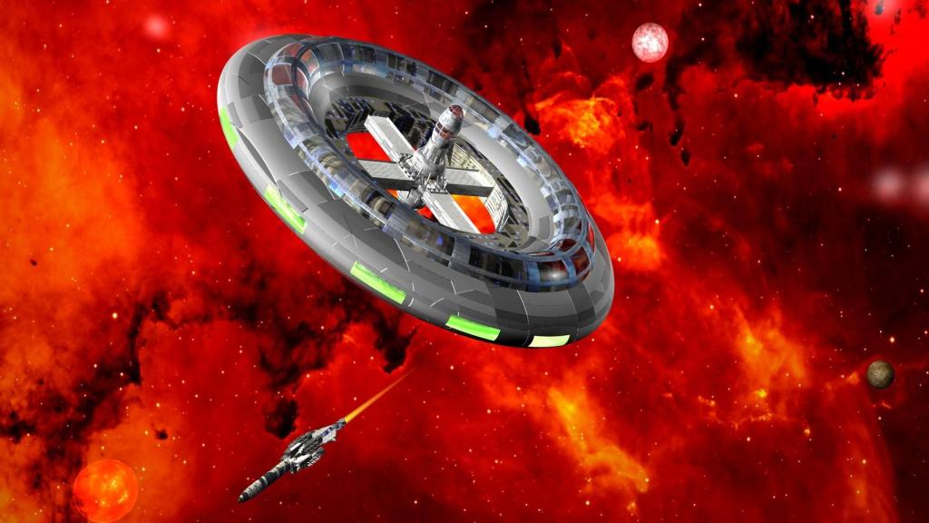 Recreación de una nave interestelar