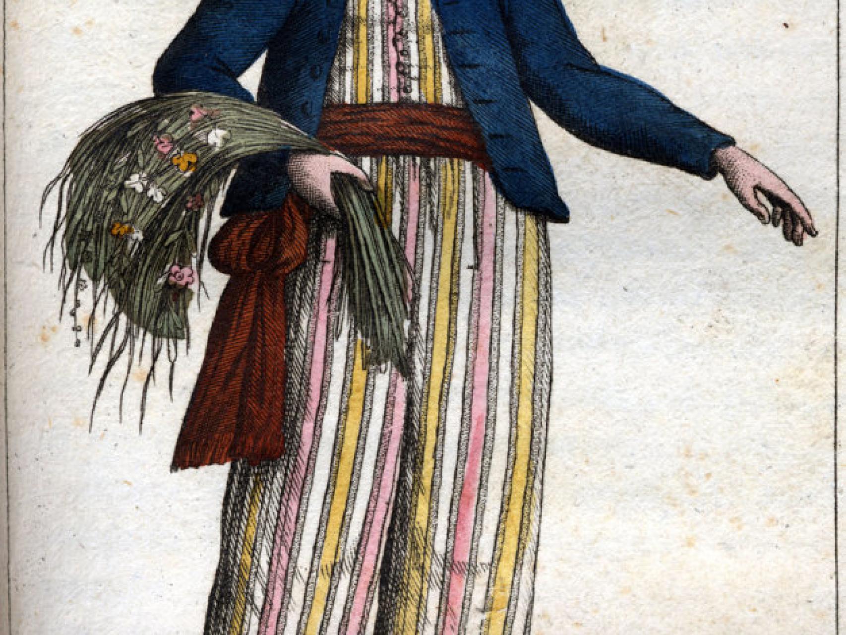 Jeanne Baret según un grabado de la época.