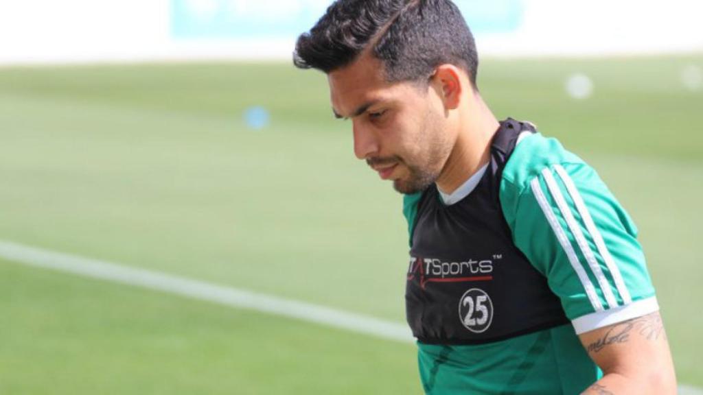 Petros, durante un entrenamiento con el Betis. Foto: realbetisbalompie.es