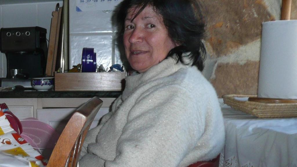 Mauricia Ibáñez, en su vivienda en la localidad burgalesa de Palacios de la Sierra.
