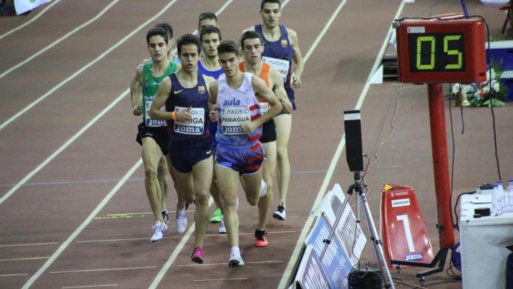 Instante de la carrera repetida en el Meeting de Madrid.