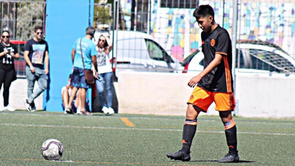 Kangin Lee, jugador del juvenil del Valencia. Foto: Instagram (@leekangin01)