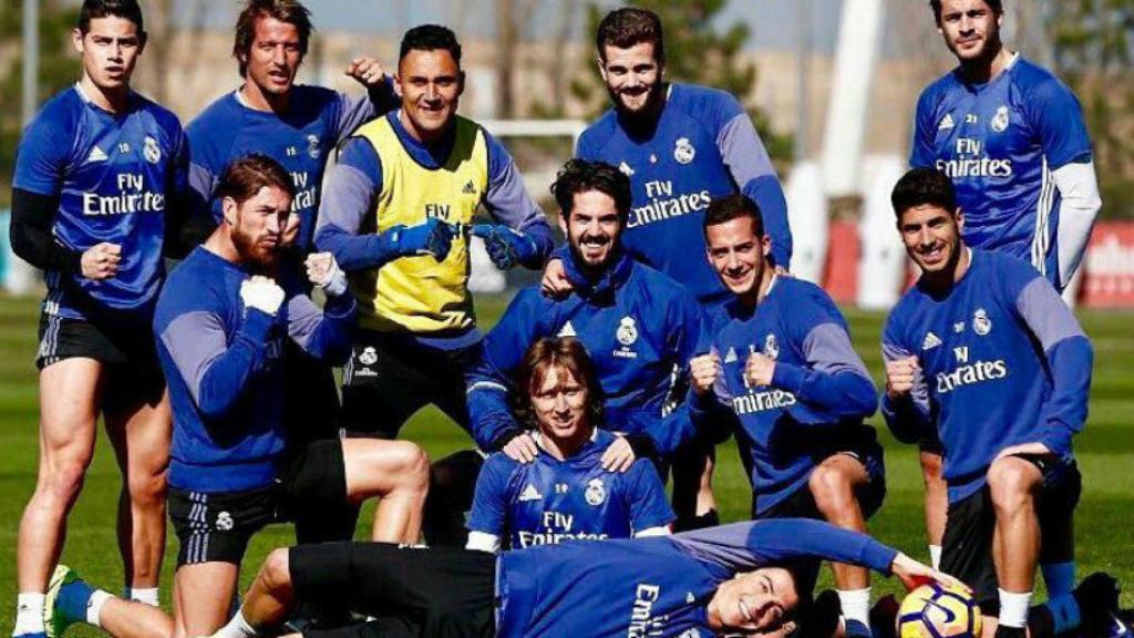 Equipo ganador en el entrenamiento