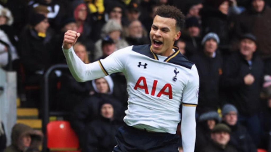 Delle Ali celebrando un gol. Foto: Twitter (@dele_alli)