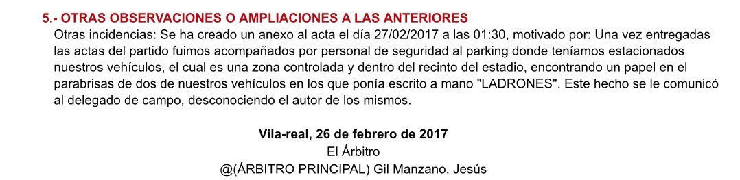 El coche de Gil Manzano aparece con un cartel con la palabra 'ladrones'