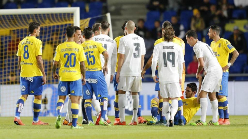 El Real Madrid en su último encuentro ante Las Palmas Foto udlaspalmas.es
